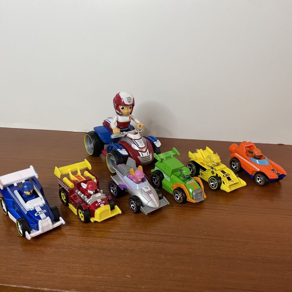 Paw Patrol Figure Ryder's Rescue ATV, True Metal Race cars Figures Vehicles LOT